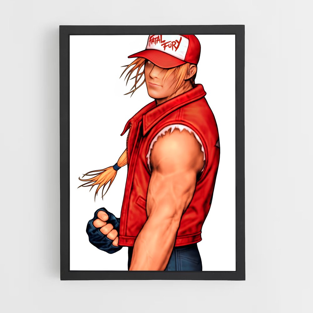 Poster Terry le Combattant – affiche Super Smash Bros (vue 2)